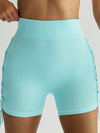 ZASUWA Female Sexy Cross Lace-up Gym Booty Shorts