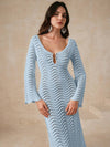 ZASUWA Female Sexy Fishnet Backless Without Bikini Set Cover-up Dress