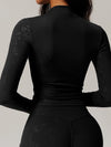 ZASUWA Female Sexy Hot Stamping Print Long Sleeves