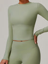 ZASUWA Female Fleece Round Collar Long Sleeves