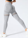 ZASUWA Female Fishnet Denim Scrunch Bum Hip-lift Leggings