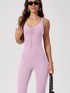 ZASUWA Female Front Folds Zipper Jumpsuit
