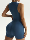 ZASUWA Female Zipper Scrunch Bum Short Romper