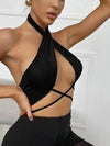 ZASUWA Female Sexy Cross Lift Lace-up Sports Bras