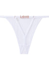 ZASUWA Femal Sexy Mesh Cutout Metal Panties