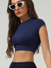 ZASUWA Female Basic Must-have Cropped Short Sleeves