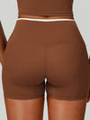 ZASUWA Female Contrast Color Stripe High-rise Flare Leggings