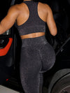 ZASUWA Female Shimmer Seamless Scrunch Bum Leggings