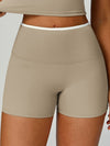 ZASUWA Female Contrast Color Stripe High-rise Flare Leggings
