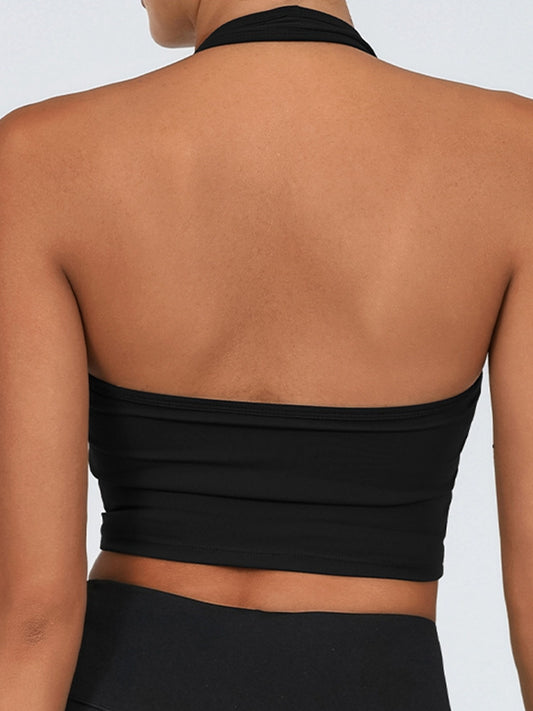 ZASUWA Female Backless Halter Quick Dry Sports Bras