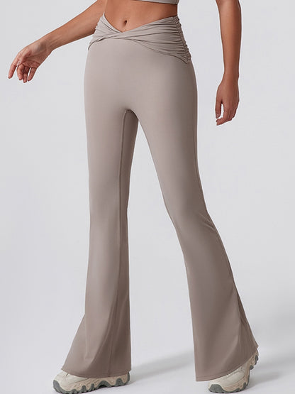 Twist Flare Hip-lift Leggings