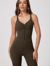 ZASUWA Female Front Folds Zipper Jumpsuit