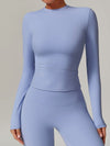 ZASUWA Female Fleece Round Collar Long Sleeves