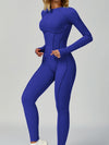 ZASUWA Female Heart Backless Long Sleeves Jumpsuit