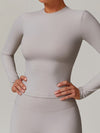 ZASUWA Female Fleece Round Collar Long Sleeves
