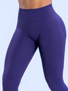 ZASUWA Female Low Waist Solid Color Elastic Tight Basic Yoga Leggings