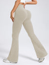 ZASUWA Female Ribbed Flare High-rise Leggings