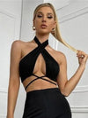 ZASUWA Female Sexy Cross Lift Lace-up Sports Bras
