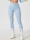 ZASUWA Female Unique V Shape Waist Design Leggings
