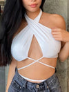 ZASUWA Female Sexy Cross Lift Lace-up Sports Bras