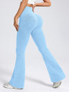 ZASUWA Female Ribbed Flare High-rise Leggings