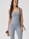 ZASUWA Female Front Folds Zipper Jumpsuit