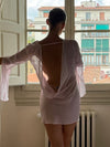 ZASUWA Female Sexy Sheer Mesh Backless Without Bikini Set Cover-up