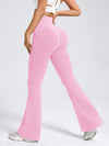 ZASUWA Female Ribbed Flare High-rise Leggings