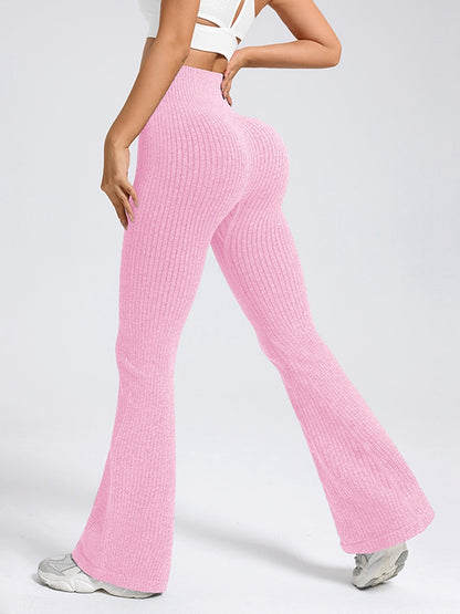 Ribbed Flare High-rise Leggings