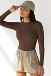 Zipper Long Sleeves Bodysuit