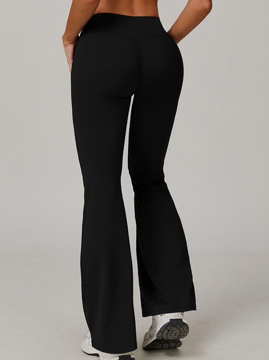 ZASUWA Female Sexy V-shape Waist Flare Leggings
