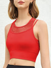 ZASUWA Female Sexy Fishnet Quick Dry Sports Bras