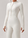 ZASUWA Female Zipper Ribbed Jumpsuit