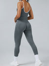 ZASUWA Female Stripes Seamless High-rise Short Tracksuit
