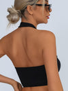 ZASUWA Female Sexy Mesh Backless Quick Dry Sports Bras