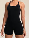 ZASUWA Female Backless Scrunch Bum Seamless Romper