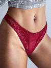 ZASUWA Femal Sexy Mesh Lace T-back Panties