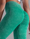 ZASUWA Female Denim Scrunch Bum High-rise Leggings