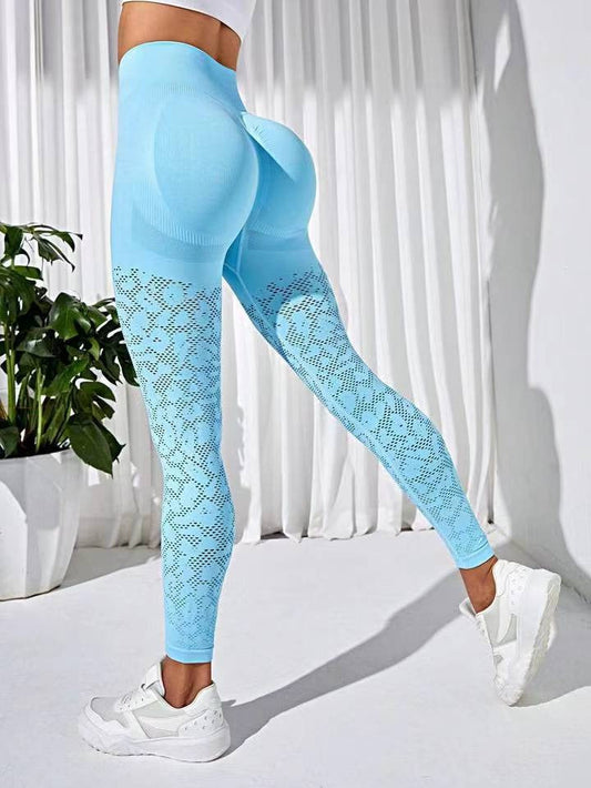 ZASUWA Female Unique Fishnet Ombre Scrunch Bum Leggings