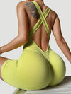 ZASUWA Female Cross Back Elastic Tight Romper