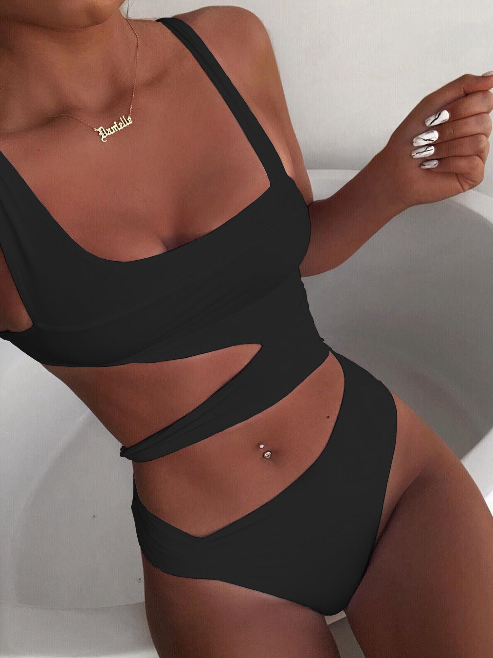 Unique Cutout One Piece