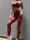 ZASUWA Female Fishnet Quick Dry V-shape Waist Leggings