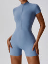 ZASUWA Female Stand Collor Zipper Hip-lift Romper