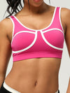 ZASUWA Female Contrast Color Cutout Sports Bras