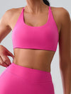 ZASUWA Female Unique Cut Out Cross Back Backless Sports Bras