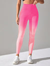 ZASUWA Female Ombre Lace-up Scrunch Bum Leggings