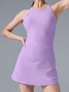 ZASUWA Female Cross Back Hollow Out Quick-dry Dress