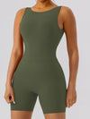 ZASUWA Female Hollow Out U Back High-Support Scrunch Bum Romper