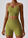 ZASUWA Female Ribbed Scrunch Bum Leggings