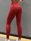 ZASUWA Female Leopard Print Scrunch Bum Quick-dry Booty Leggings